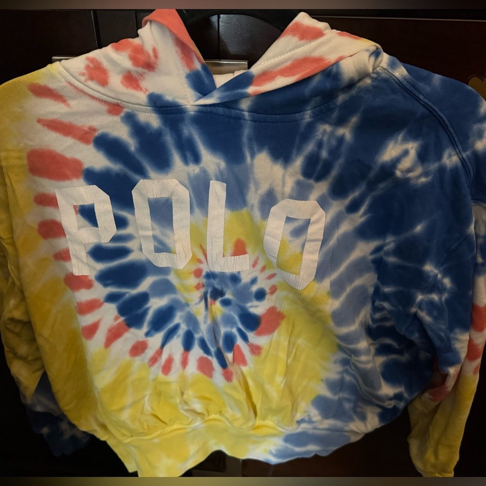 Kids Ralph Lauren Tie-dye Jersey hoodie